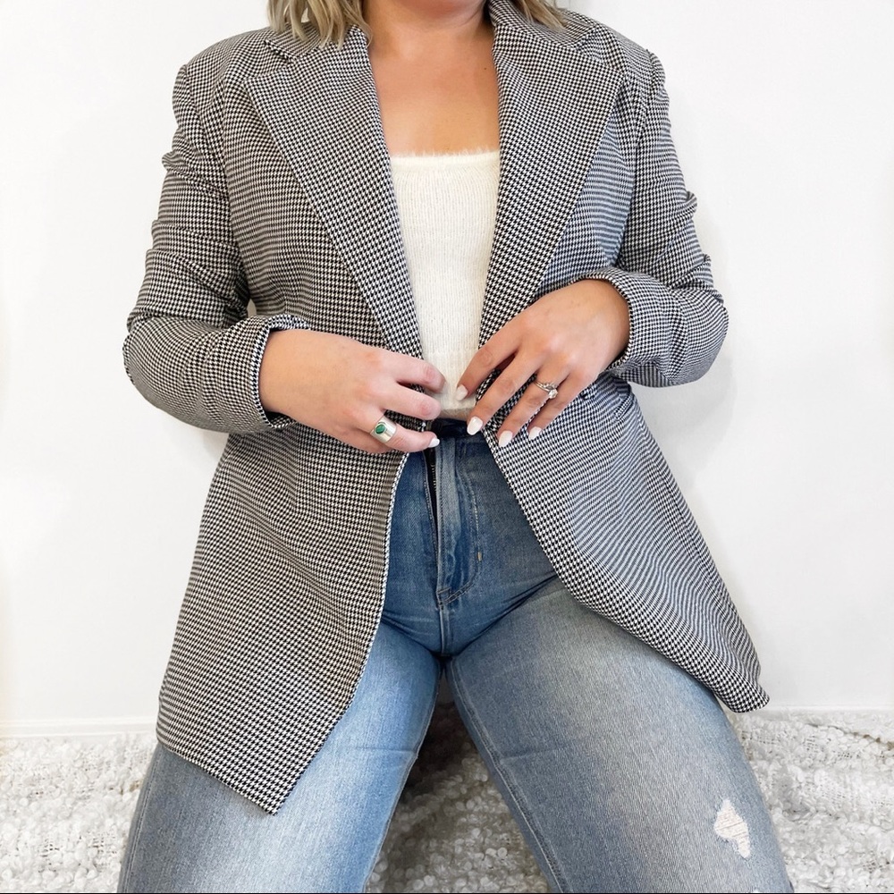 H&M Houndstooth Blazer